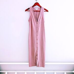 Socialite Button Up Mauve Dress